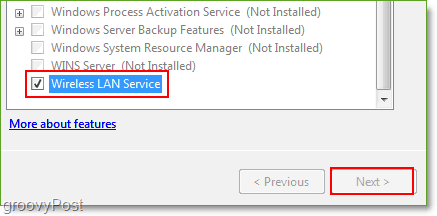 Skærmbillede - Windows Server 2008 Aktivér Wireless Lan Service Feature
