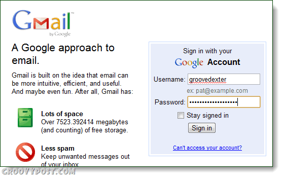 Gmail en tilgang til e-mail-login