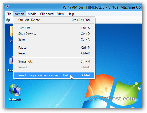 Installer integrationstjenester på Hyper-V VM'er i Windows 8