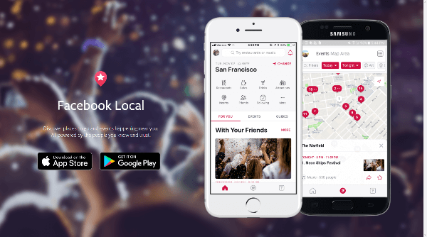 Facebook introducerede Facebook Local, en ny app, der giver dig mulighed for at gennemse alle de seje ting, der sker, hvor du bor, eller hvor du rejser til.