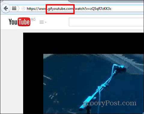 Gif YouTube-adresse