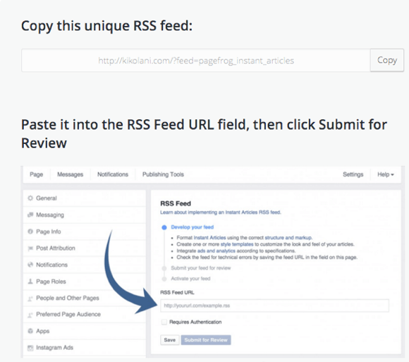 RSS-feed til øjeblikkelige artikler
