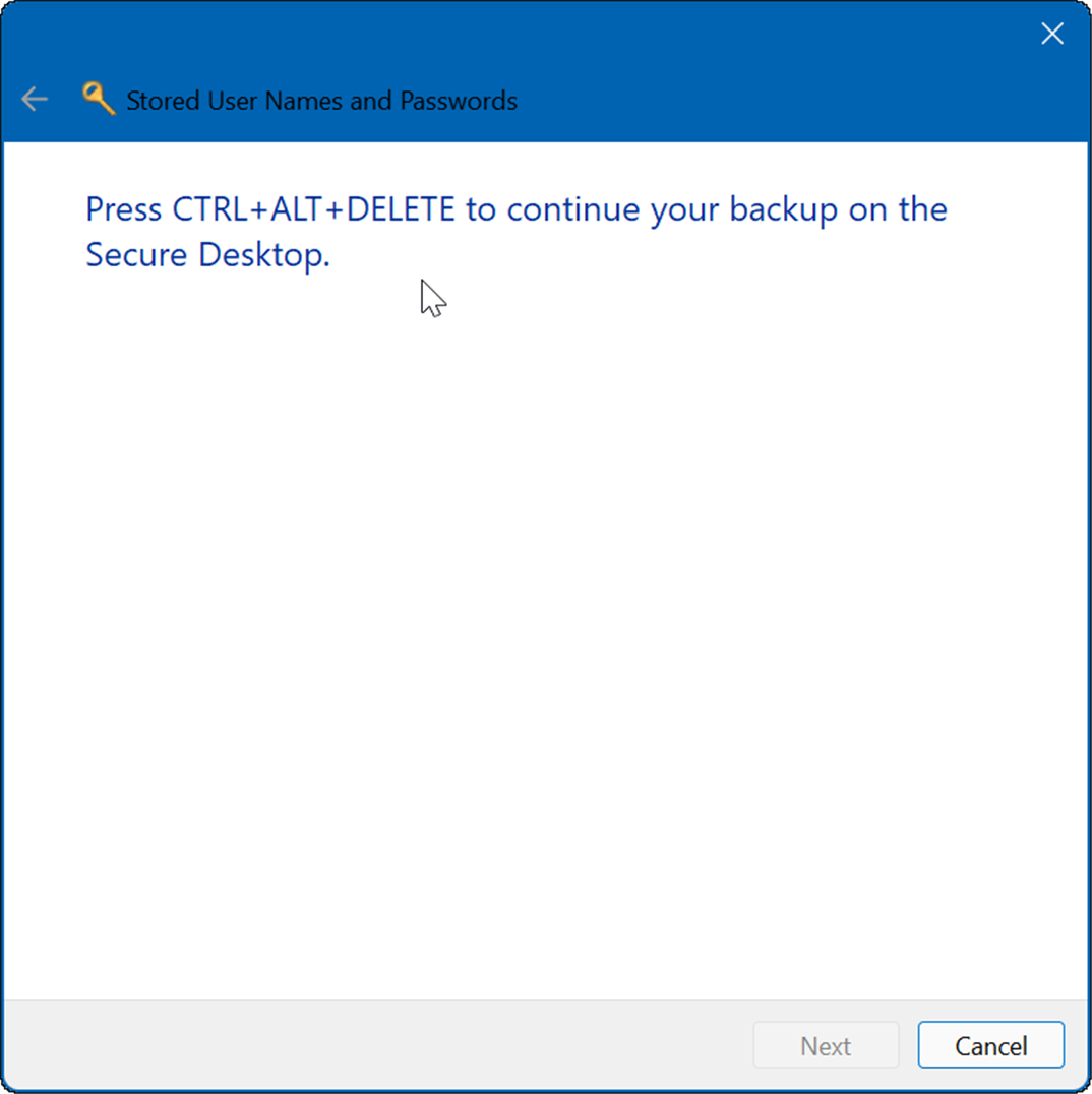 brug credential manager på Windows 11