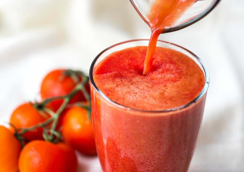 et glas tomatjuice fjerner betændelse i kroppen