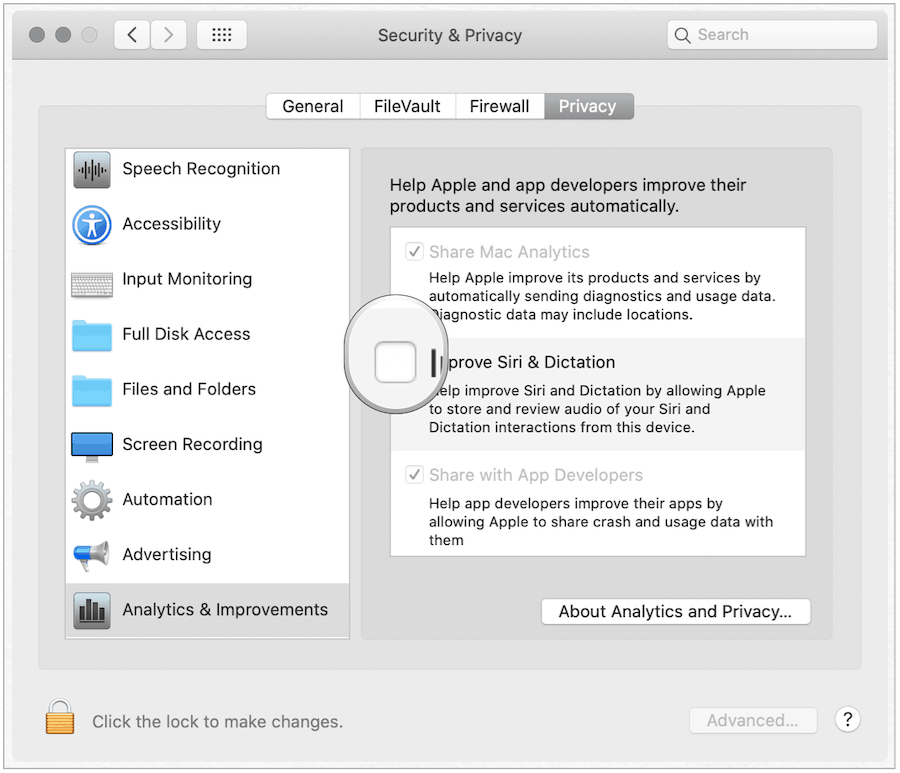 Siri fravalg på Mac