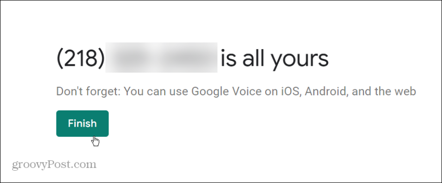 Dit Google Voice-nummer