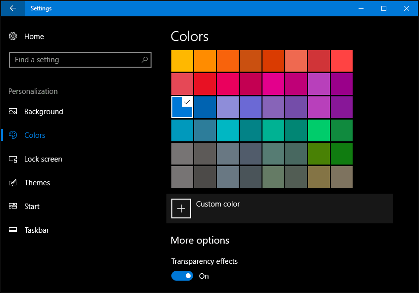 Windows 10-skabere opdaterer farver