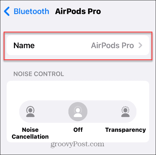 Skift navnet på dine AirPods