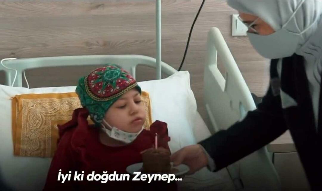 Emine Erdoğan besøgte børn med kræft