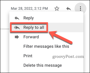 Svar til alle i Gmail