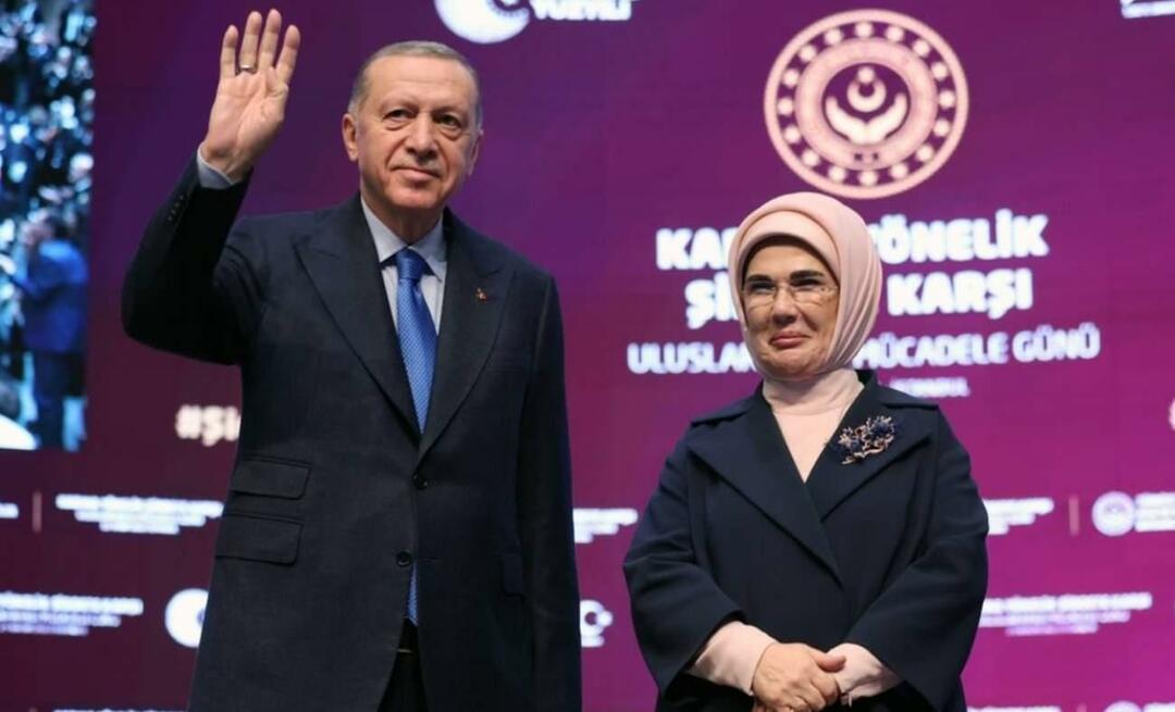 Førstedame Erdoğans særlige budskab til den internationale dag for afskaffelse af vold mod kvinder!