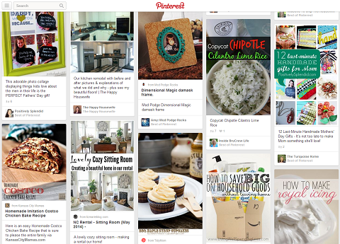 pinterest startside