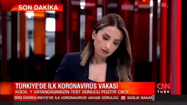 CNN Türk reporter Duygu Kaya fanget coronavirus!