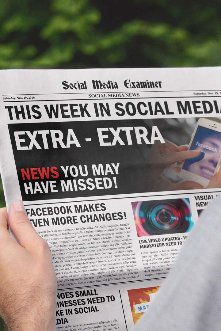 Facebook korrigerer overrapporterede organiske rækkevidde-data: Denne uge i sociale medier: Social Media Examiner