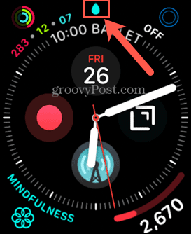Apple Watch vandlås ikon