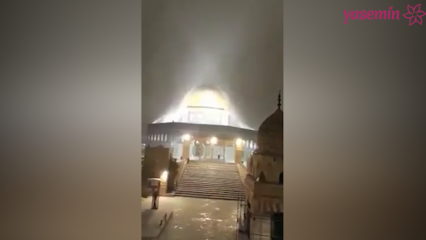 Sne falder ind i Jerusalem forbløffet