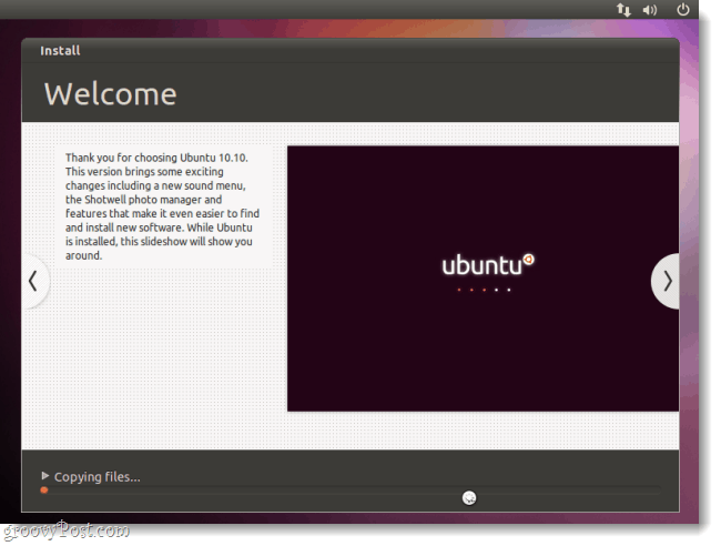 ubuntu installerer sig selv