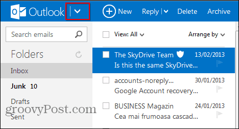 outlook.com til Gmail-kontakter