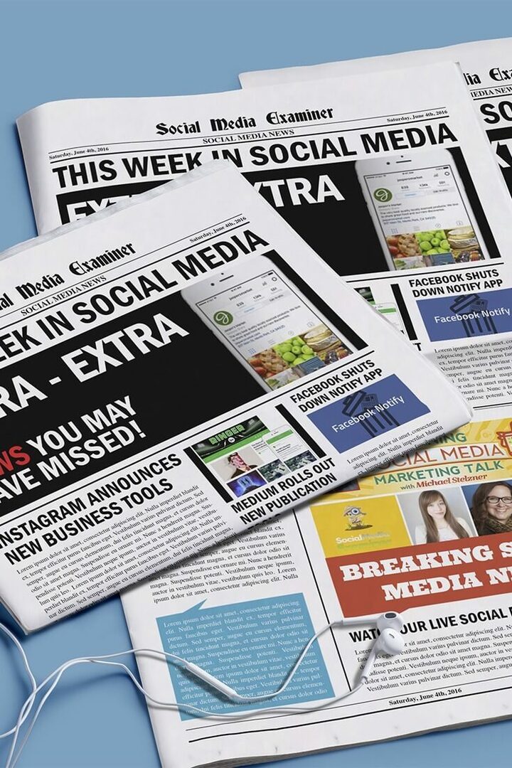 Instagram lancerer forretningsprofiler: Denne uge i sociale medier: Social Media Examiner