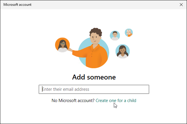 oprette en konto til børneopsætning af forældrekontrol på Windows 11