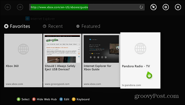 Sådan føjes Pandora til din Xbox 360