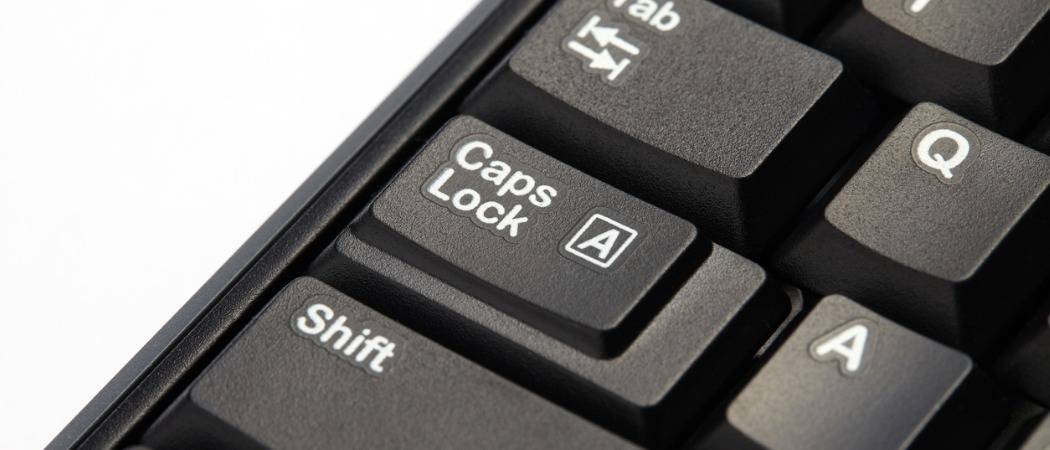 Sådan bruges Shift-tasten til at deaktivere Caps Lock