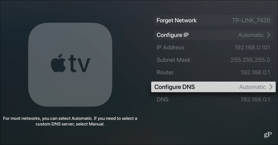 Sådan ændres DNS-indstillingen på dit Apple TV