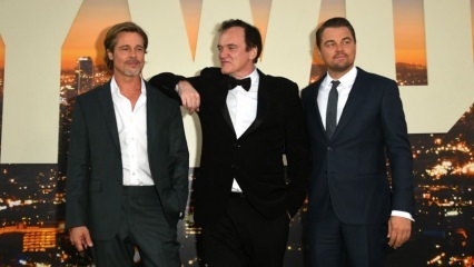 Hvad skete ved premieren på Brad Pitt og Leonardo DiCapiro film?