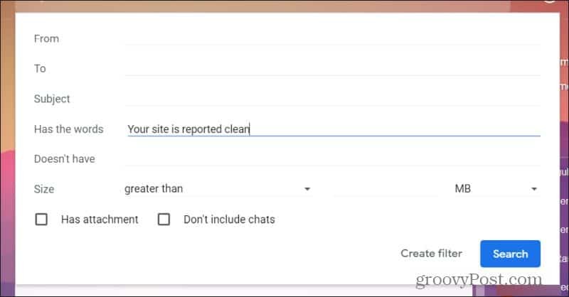 indstilling af gmail-filterindgange