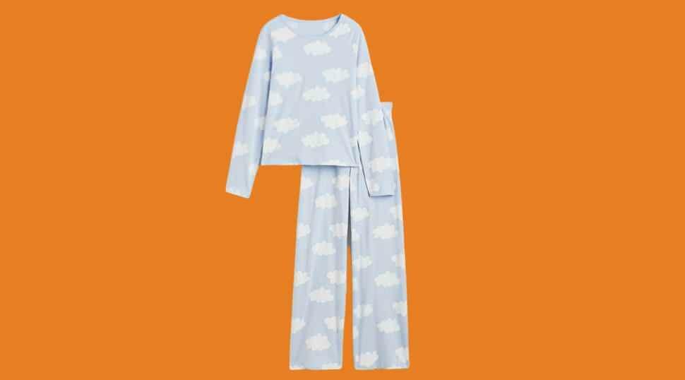 H&M LANGÆRMEDE PYJAMASDRÆT 1104682001