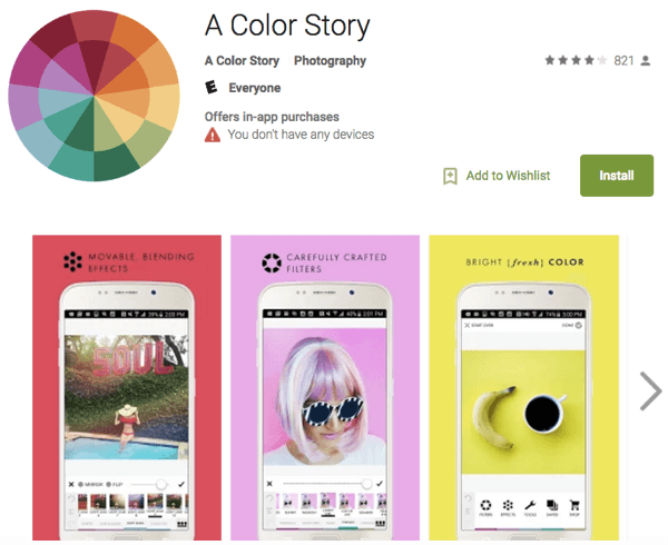 en farvehistorie-app