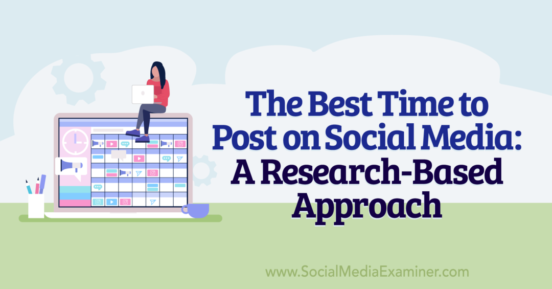 Det bedste tidspunkt at skrive på sociale medier: En forskningsbaseret tilgang: Social Media Examiner