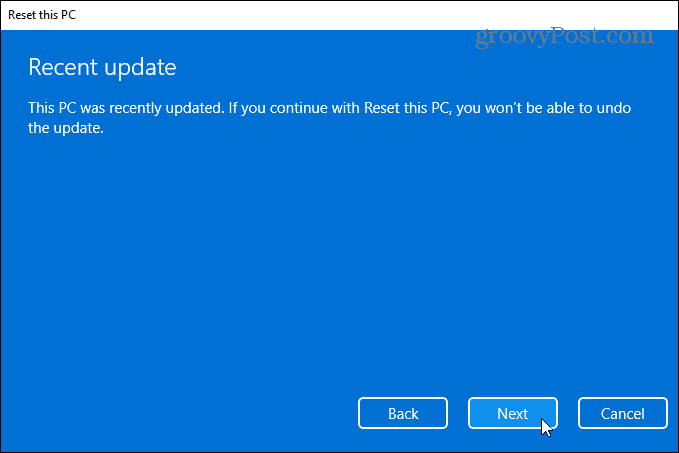 seneste opdatering windows 11