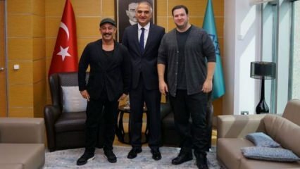 Møde med kulturminister Ersoy Cem Yılmaz og Şahan Gökbakar