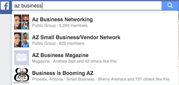facebook søgning efter grupper