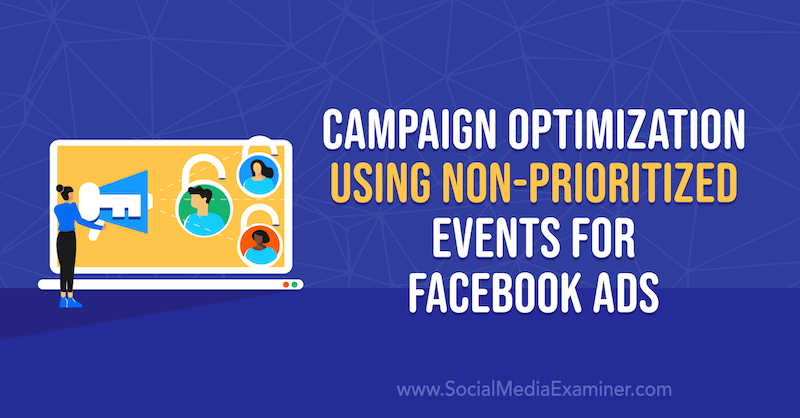 Kampagneoptimering ved hjælp af ikke-prioriterede begivenheder til Facebook-annoncer af Anna Sonnenberg på Social Media Examiner.