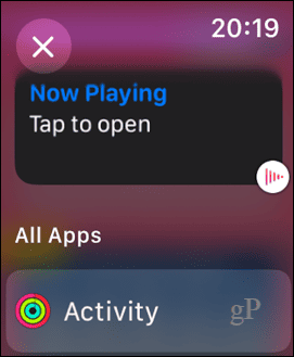 Apple Watch fremhævede widgets