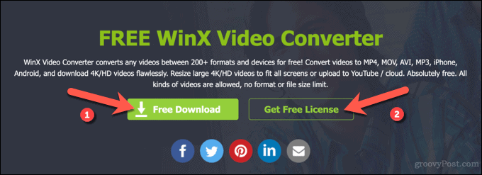 Download af WinX Video Converter