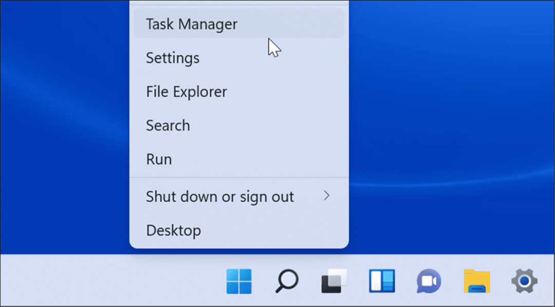 Åbn Task Manager på Windows 11