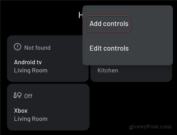 Android Smart Home-kontroller tilføjes