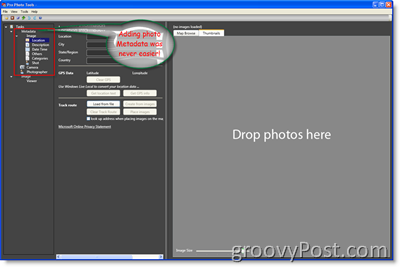Sådan tagges og redigeres metadata for foto og billede ved hjælp af Microsoft Pro Photo Tools