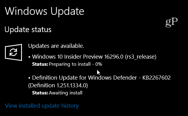 Microsoft frigiver Windows 10 Preview Build 16296 til pc