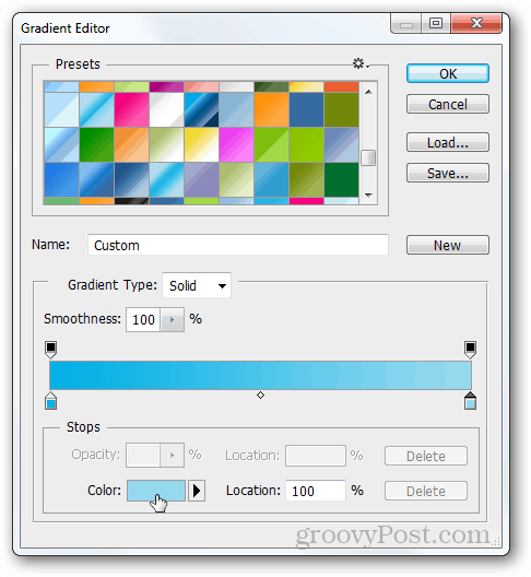 gradient Photoshop Opret blå farve træk Opret tutorial oprette