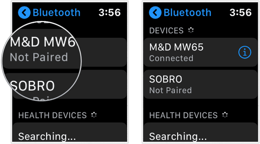Apple Watch Bluetooth-parring