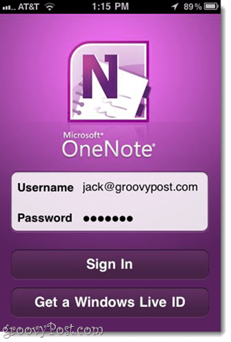 OneNote til iPhone (gratis fra Microsoft)