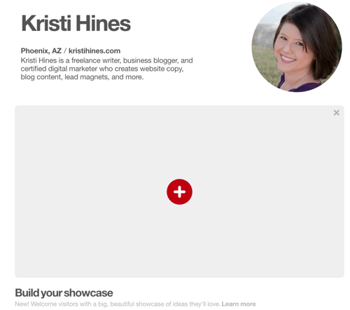 Find ud af, om du har funktionen Pinterest Showcase.