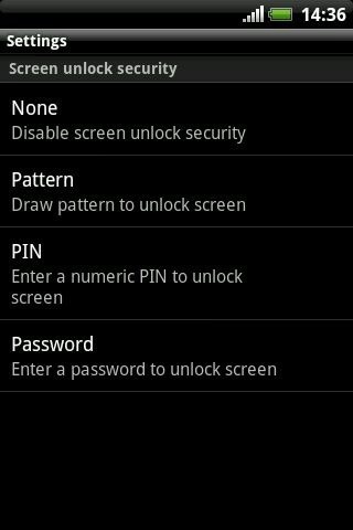 Sikkerhedslås Android