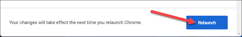 Genstart Chrome-knap