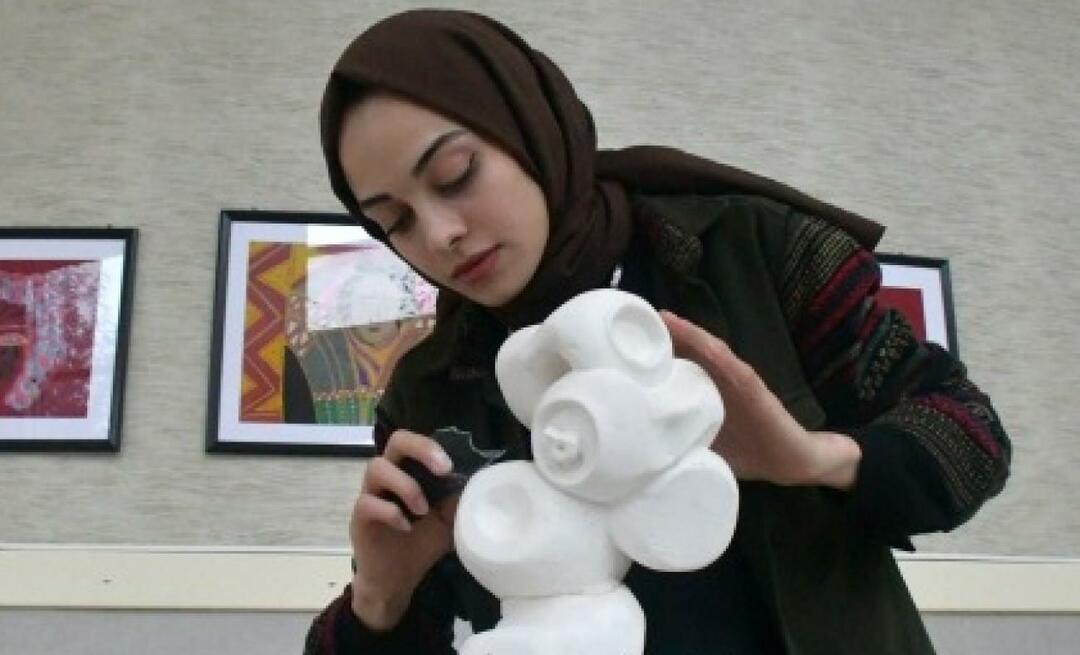 En pris fra Kulturministeriet til Emine Erdağ, som startede sin rejse med maleri og fortsatte med skulptur!