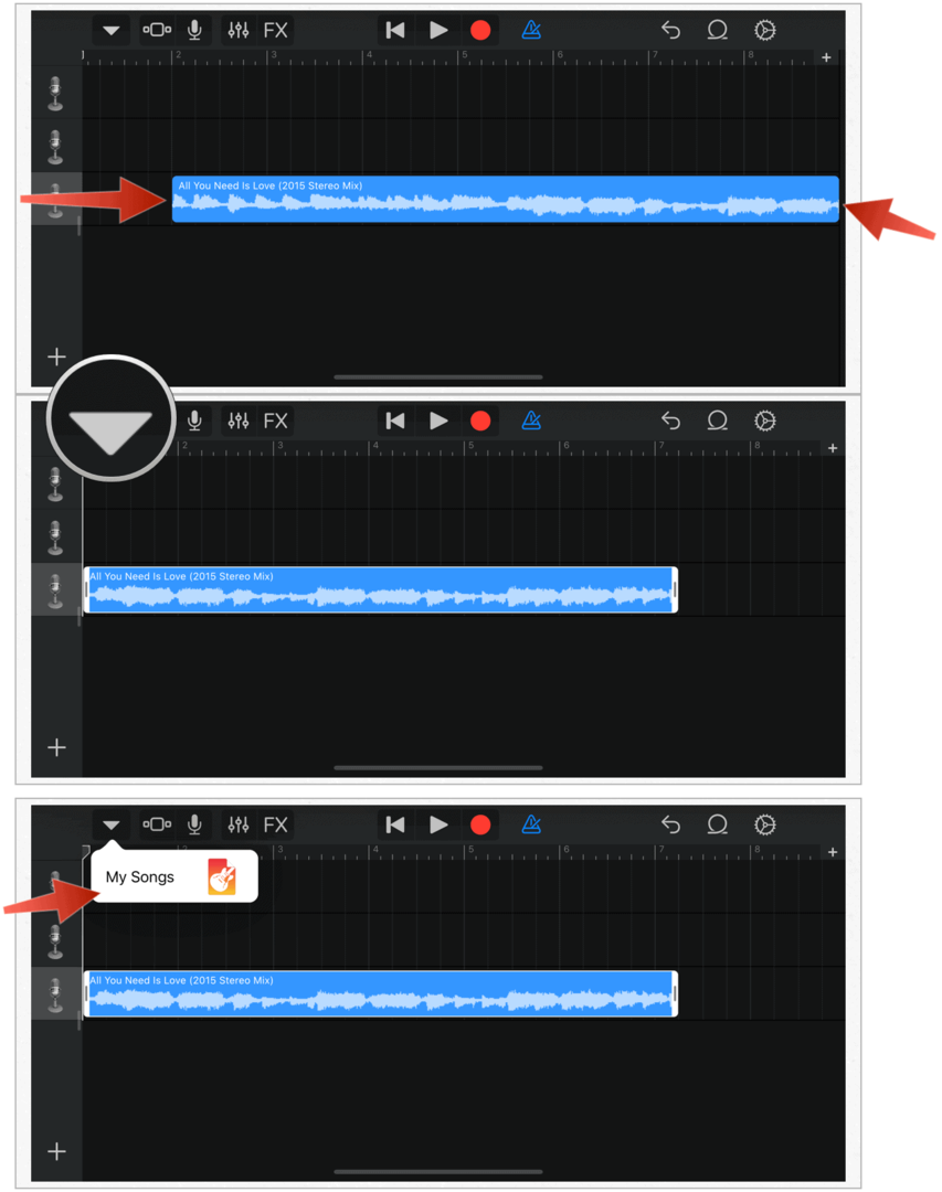 GarageBand mine sange